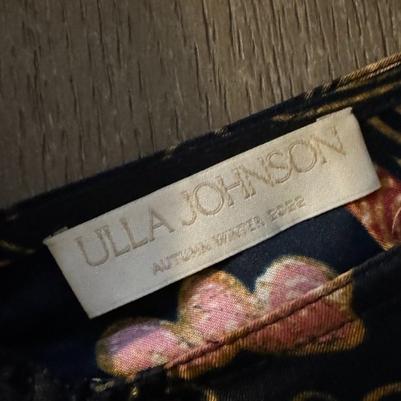 Ulla Johnson Black Floral Midi Dress - Picture 4 of 4